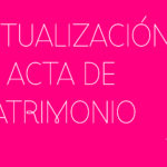 Actualización de Acta de Matrimonio.